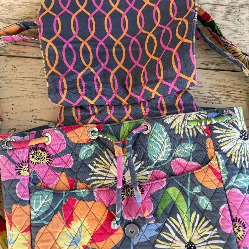 Vera Bradley Backpack Tote with Removable Straps - Picture 3 of 10